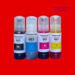 Mực in phun Epson 003/ Mực máy in phun mầu Epson L3110/ Mực máy in phun mầu Epson L3250/ Mực máy in phun mầu Epson L1310/ Mực máy in phun mầu Epson L3350/ Mực máy in phun mầu Epson L1210Mực Premium Ink Epson 003: Nạp cho máy in phun Epson L1110/ L3110/ L3