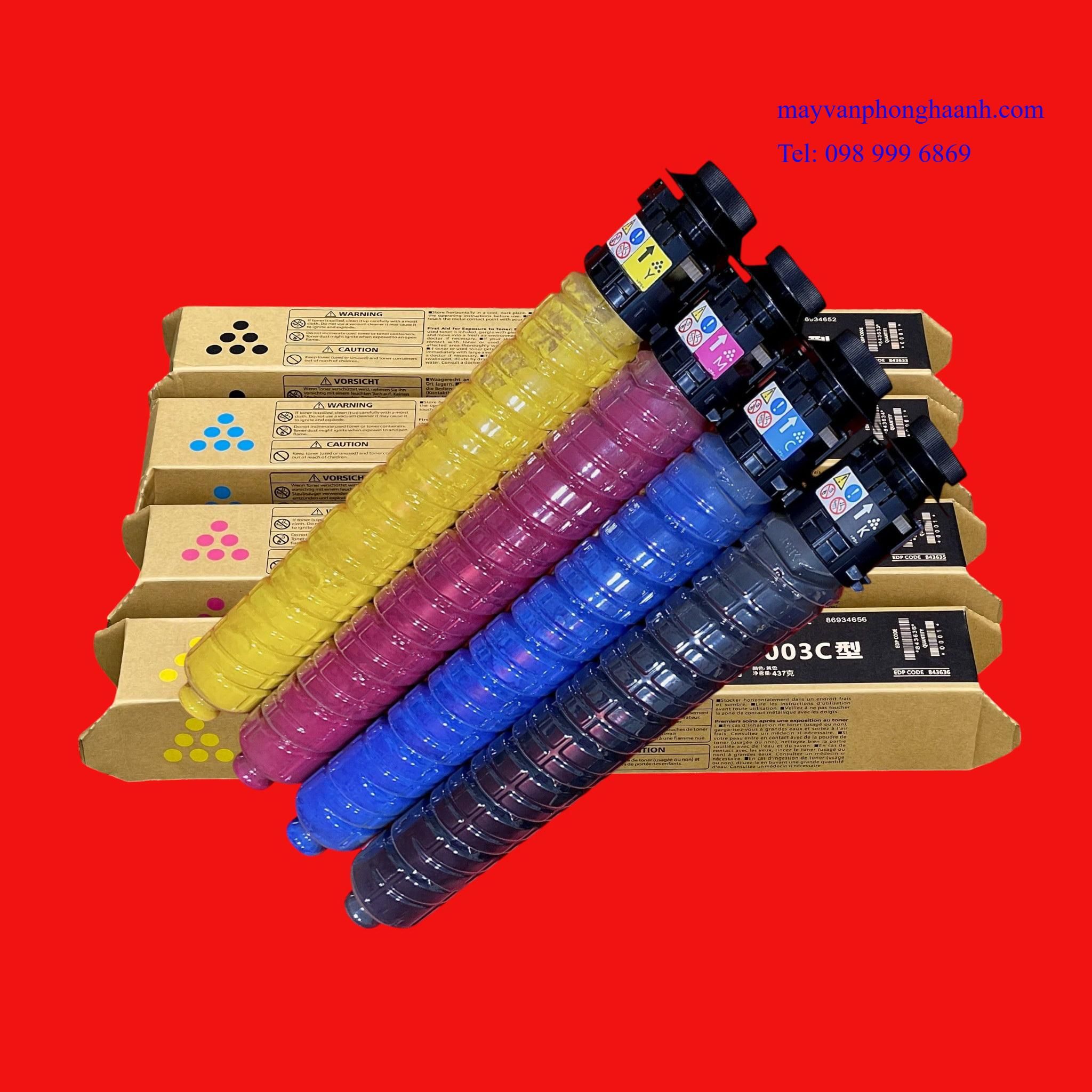 Mực máy Ricoh MP C3003/ Mực máy Ricoh MP C4503/ Mực máy Ricoh MP C4504/ Mực máy Ricoh MP C6003/ Mực máy Ricoh IM C2500/ Mực máy Ricoh IM C3000/ Mực máy Ricoh IM C5504/ Mực máy Ricoh IM C6000