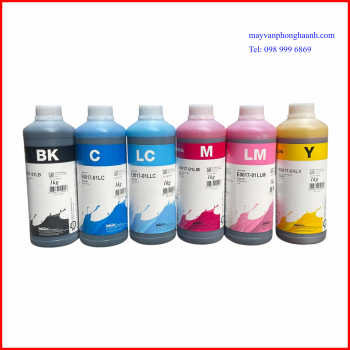 Mực nạp cho máy in phun Epson -  Thương hiệu Ink Tec - Chai 1 lít  ( Mua cả bộ hoặc lẻ từng mầu )