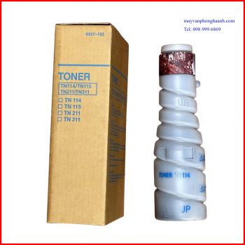 Mực Konica TN114/ TN 115: Cho máy photocopy Konica Minolta Bizhub 162/ 163/ 180/ 181/ 210/ 211/ 220